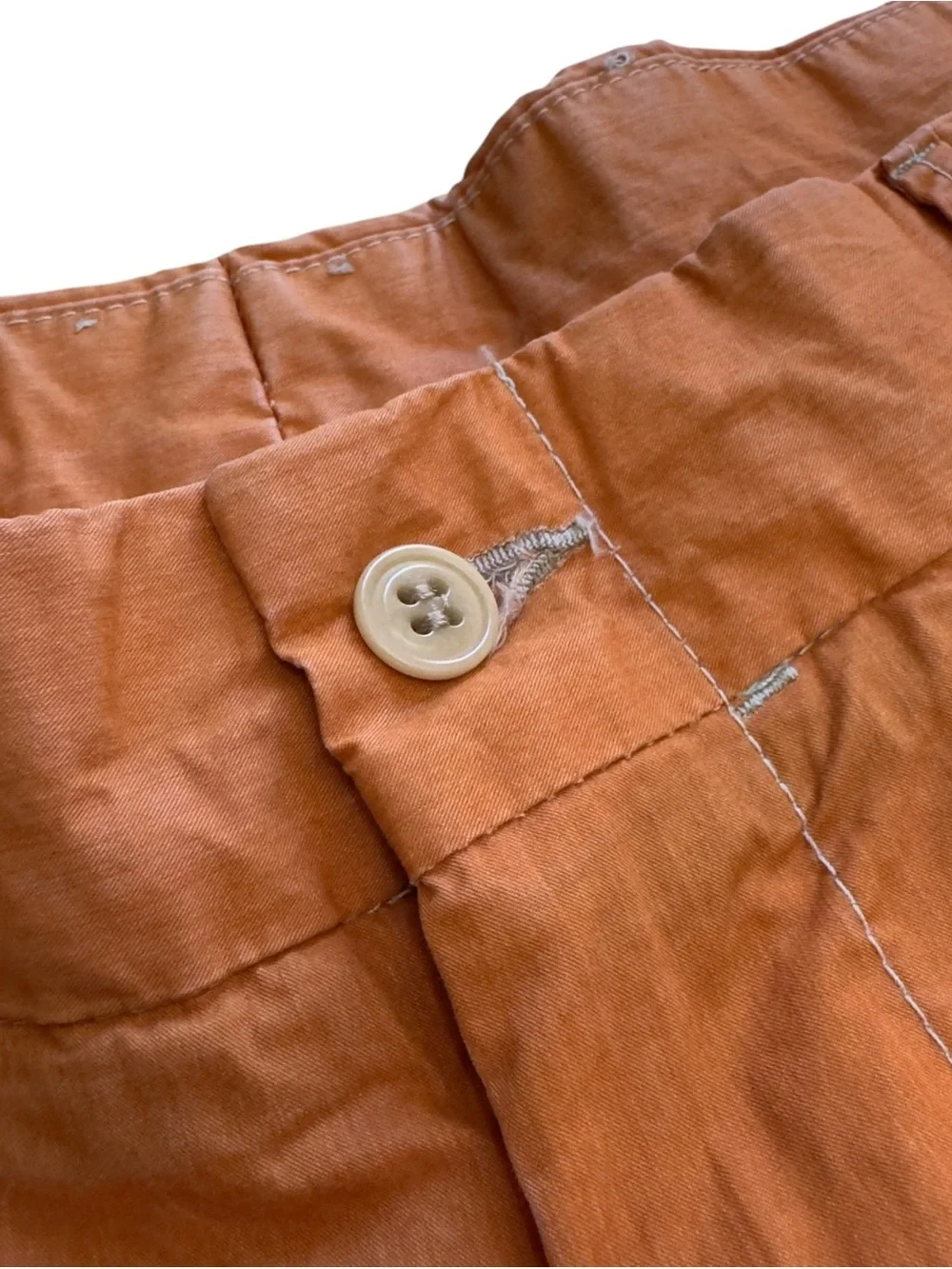 Bills Khakis Orange Cotton Chino Pants Mens 38 USA Made Coastal Preppy Style EUC